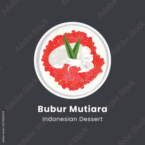Bubur sagu mutiara indonesian traditional dessert