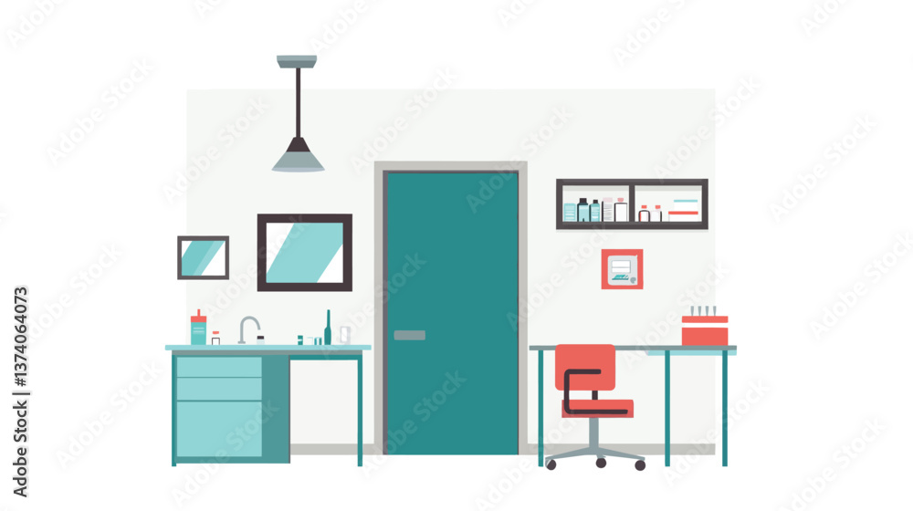 Fototapeta premium Clinic Vector Graphic Design for Medical and Healthcare Concepts, Perfect for Health and Wellness Projects