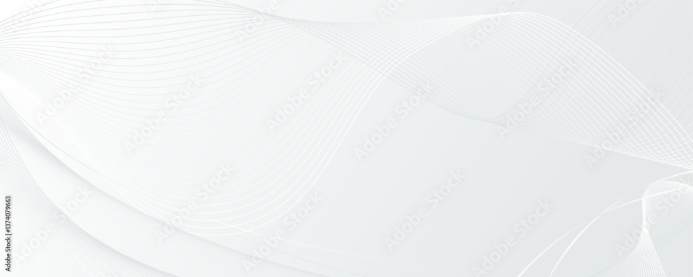 Abstract Wavy Lines with Soft Gray Colors Isolated on White Background. Subtle playful fluid organic shapes of waves. Business concept template perfect for banners, web, landing pages, posters Abstract Wavy Lines with Soft Gray Colors Isolated on White Background. Subtle playful fluid organic shapes of waves. Business concept template perfect for banners, web, landing pages, posters