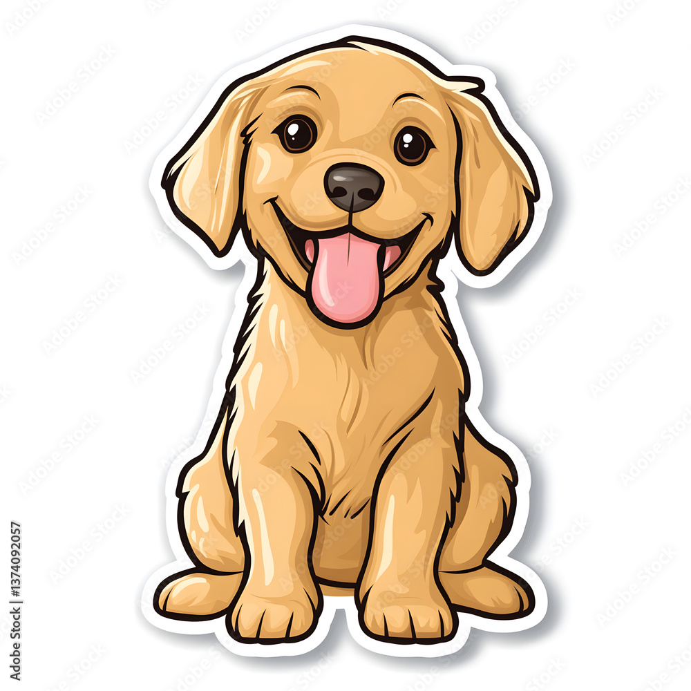 Happy Golden Retriever Puppy