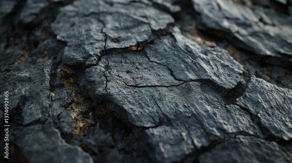 Close up of weathered rock surface displaying cracks and texture detail. Close up of weathered rock surface displaying cracks and texture detail.