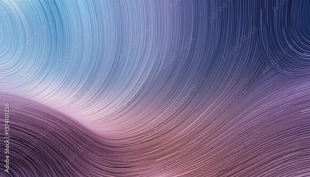 Fototapeta premium Flowing abstract waves digital art modern design soft color palette aesthetic environment creative viewpoint concept of motion and harmony