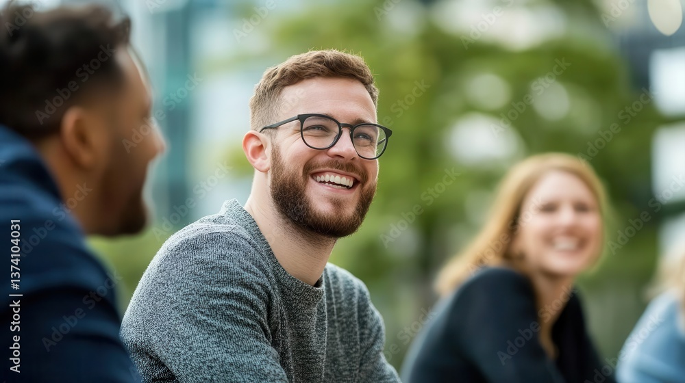 A joyful group of friends enjoying a sunny day outdoors, sharing laughter and creating memorable moments in a vibrant urban setting. A joyful group of friends enjoying a sunny day outdoors, sharing laughter and creating memorable moments in a vibrant urban setting.