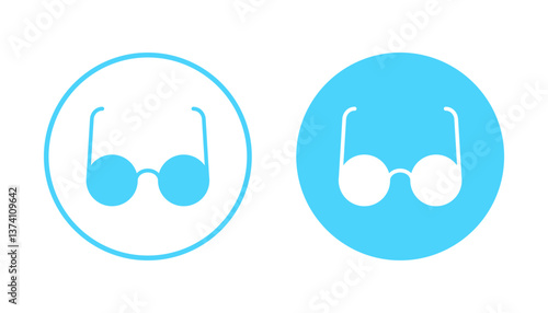 Glasses icon vector. Glasses sign and symbol