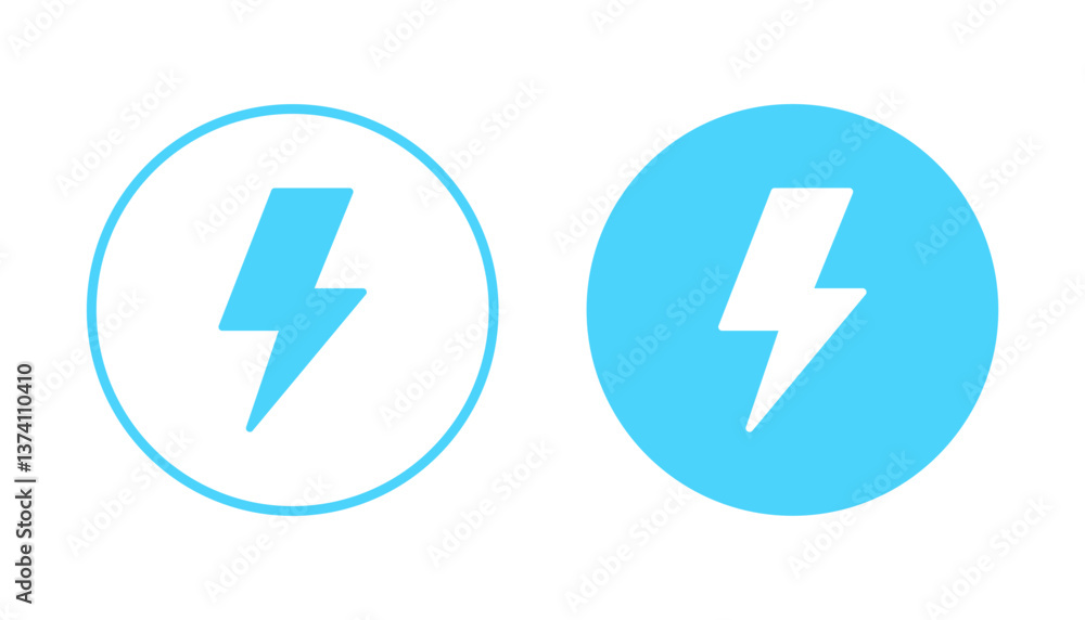 Lightning icon vector. electric sign and symbol. power icon. energy sign Lightning icon vector. electric sign and symbol. power icon. energy sign