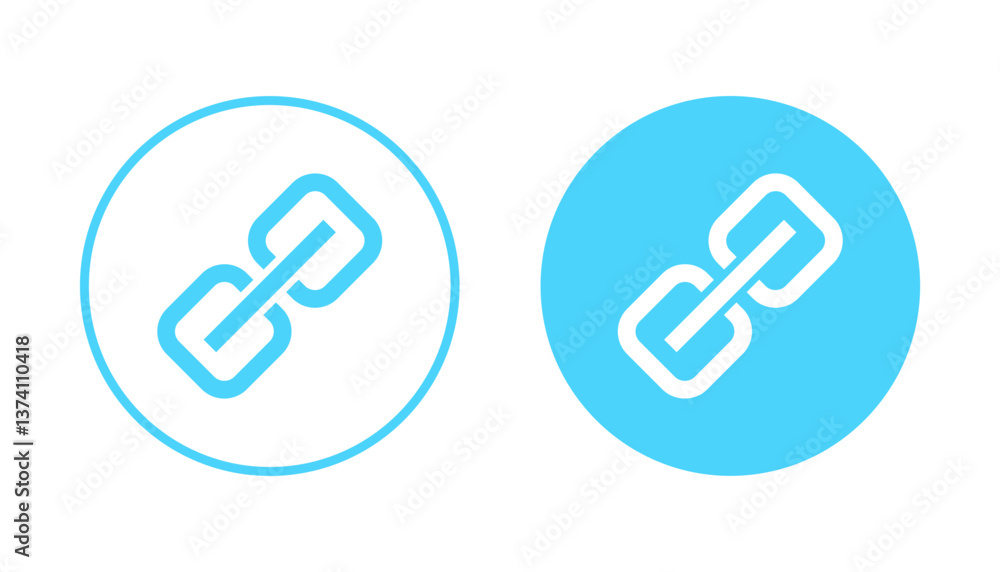 Link icon vector. Hyperlink chain sign and symbol Link icon vector. Hyperlink chain sign and symbol