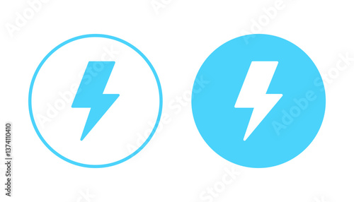 Lightning icon vector. electric sign and symbol. power icon. energy sign