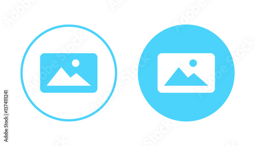Picture icon vector. photo gallery sign and symbol. image icon