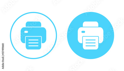 Print icon vector. printer sign and symbol
