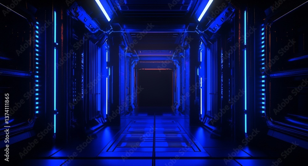 An abstract futuristic neon background dominates the dark empty scene, which includes a searchlight, wet asphalt, smoke, and a night view characterized by rays of light An abstract futuristic neon background dominates the dark empty scene, which includes a searchlight, wet asphalt, smoke, and a night view characterized by rays of light