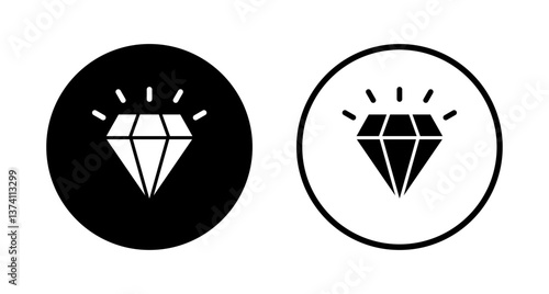 Diamond icon logo design. diamond gems sign and symbol