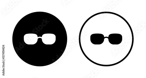 Glasses icon logo design. Glasses sign and symbol
