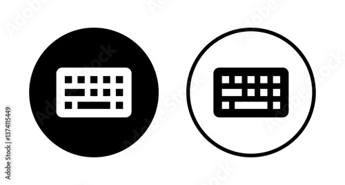 Keyboard icon logo design. keyboard sign and symbol