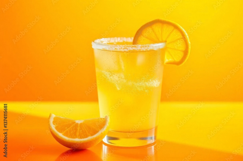 Vibrant Yellow Citrus Cocktail Vibrant Yellow Citrus Cocktail