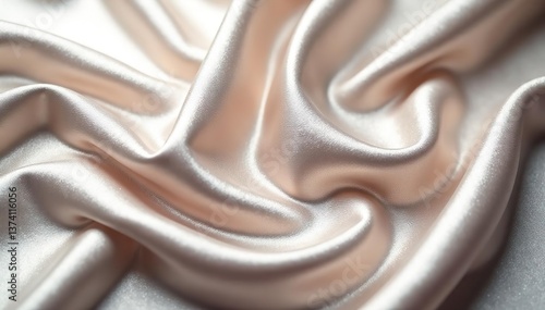 Luxurious silk fabric with intricate folds and shimmering texture, perfect for elegant wallpaper designs or luxurious Christmas backgrounds,  velvet,  satin