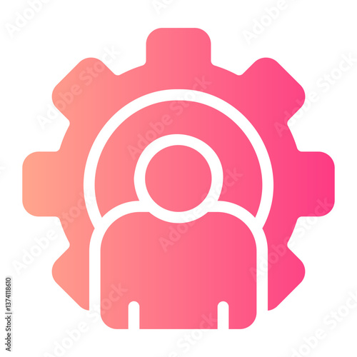 personalized support gradient icon