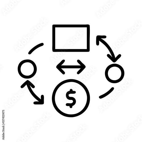Exchange Venture Transact Icon