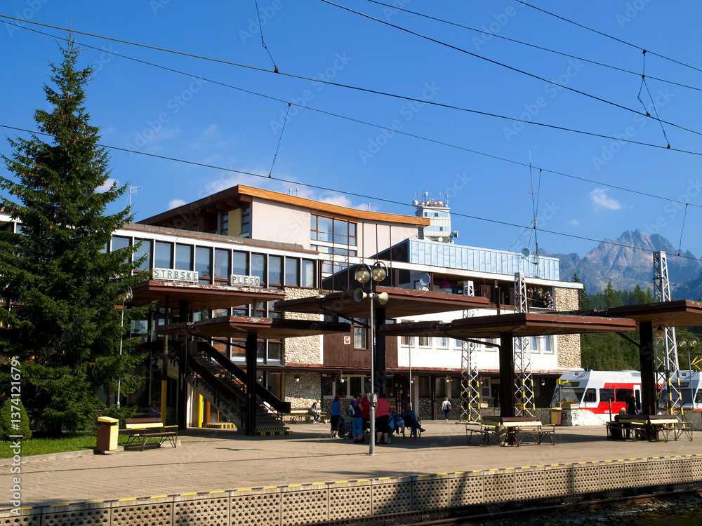 Strbske Pleso, Bahnhof, Slowakische Republik, Hohe Tatra