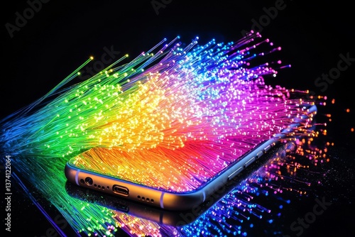 The transmission of data to computer hardware is facilitated by fiber optics and Generative Ai