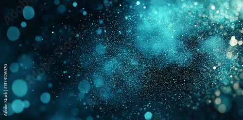 Stock image of a green background that incorporates futuristic technology with organic movement