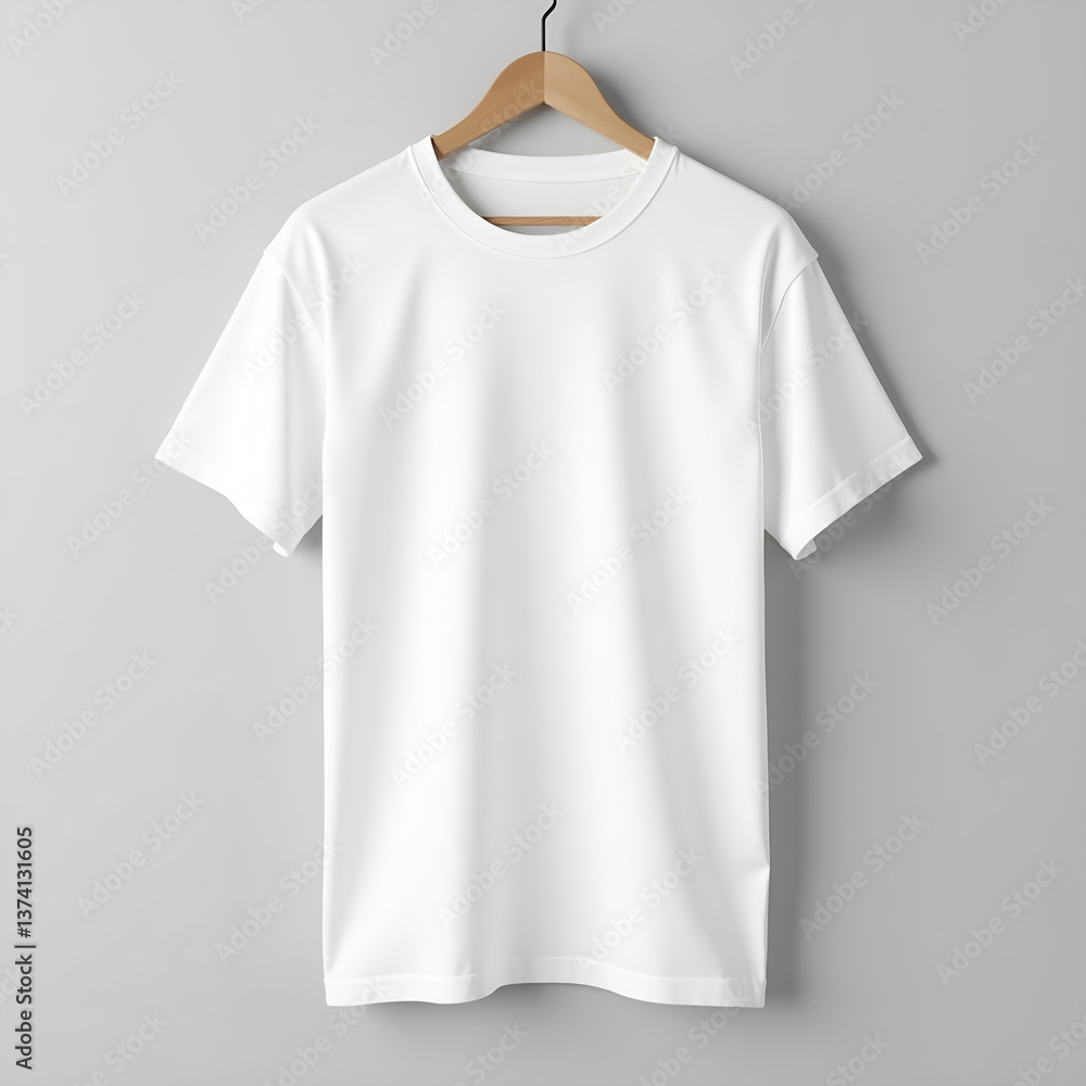 Plain White T-Shirt on Gray Background – Minimalist, Classic, Casual Wear, Comfortable, Soft Fabric, Versatile, Everyday Essential, Unisex Fashion Plain White T-Shirt on Gray Background – Minimalist, Classic, Casual Wear, Comfortable, Soft Fabric, Versatile, Everyday Essential, Unisex Fashion