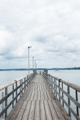wooden pier in the sea