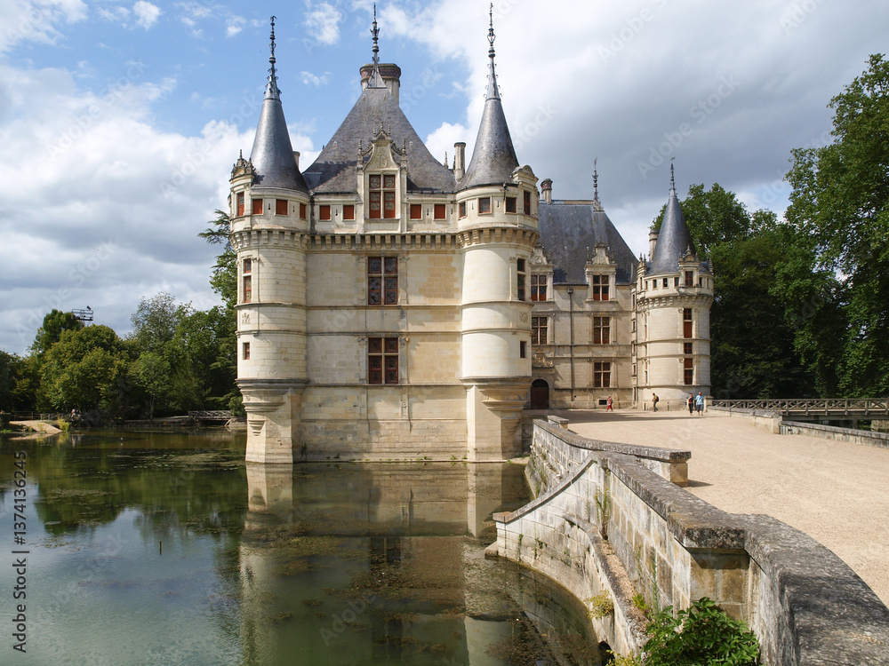 Chateau d Azay le Rideau, Frankreich, Loire-Tal, Azay le Rideau