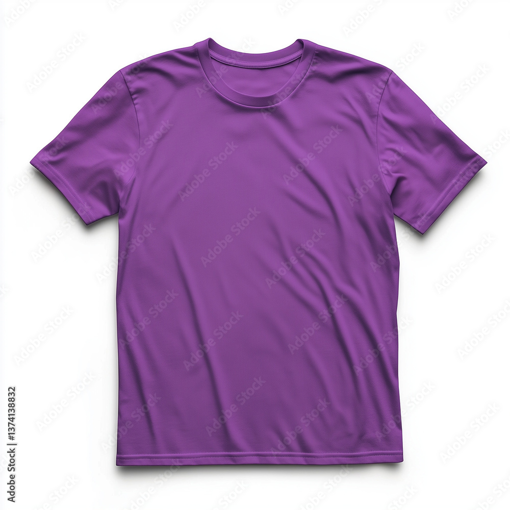 violet t-shirt mockup on white background violet t-shirt mockup on white background