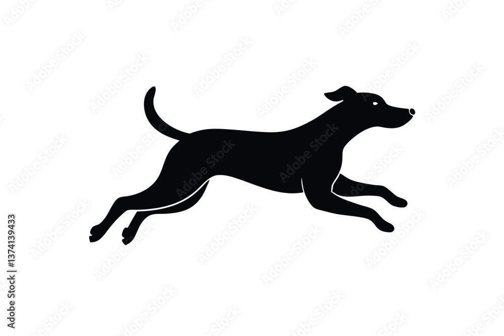 Dog vector silhouette Dog vector silhouette