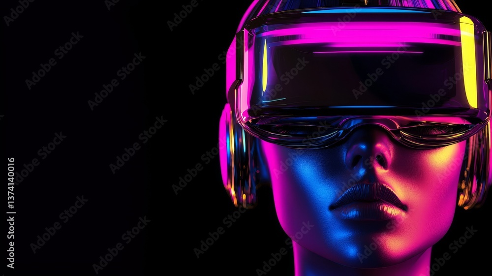 Humanoid robot and metaverse technology convergence, featuring augmented reality, scientific breakthroughs, and future technological advancements, with a focus on robots, people, and virtual reality Humanoid robot and metaverse technology convergence, featuring augmented reality, scientific breakthroughs, and future technological advancements, with a focus on robots, people, and virtual reality
