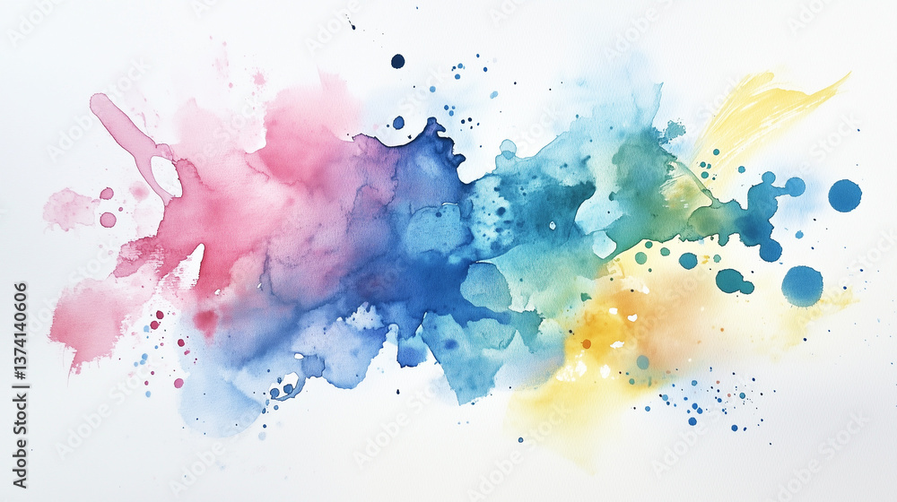 Obraz premium Watercolor art background. Wallpaper design