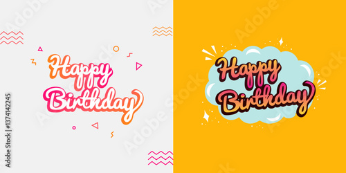 Happy Birthday Graphic Design (19)