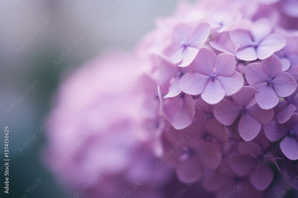 Fototapeta premium A hydrangea outdoors blossom flower.