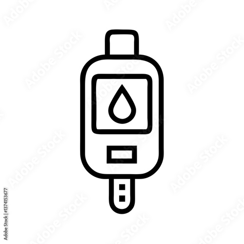 Glucometer in a simple linear design