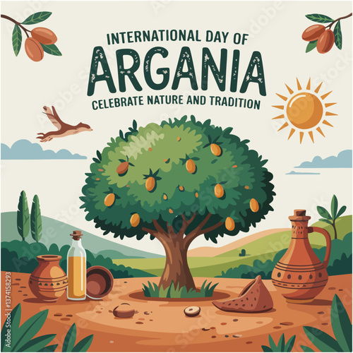 Celebrate International Day of Argania: Honoring nature's gift for sustainable beauty and health.