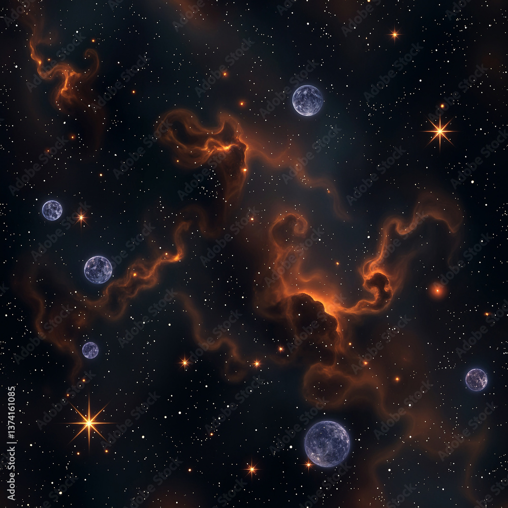 Fototapeta premium Abstract galaxy background design 