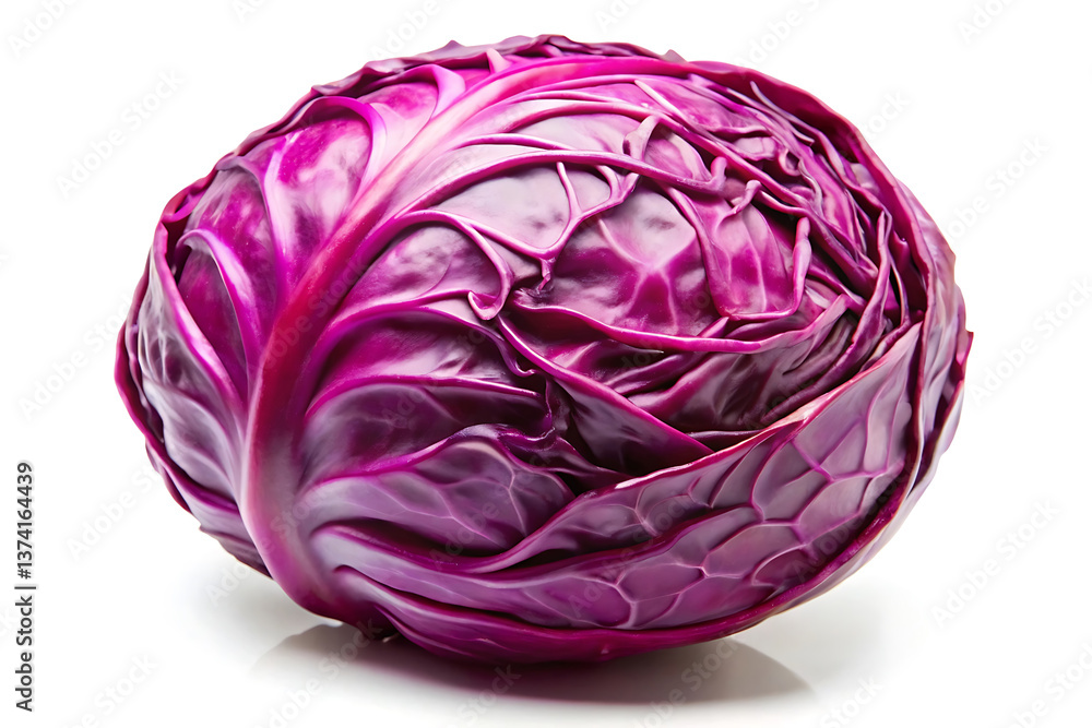 red cabbage on white background red cabbage on white background