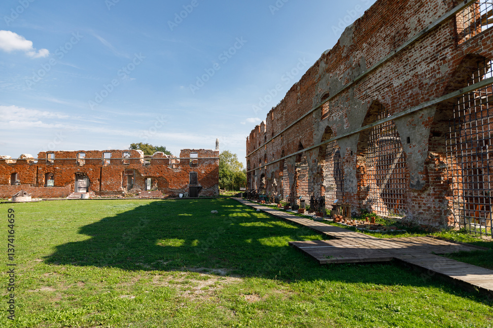 Remains of the Brandenburg Castle in Ushakovo