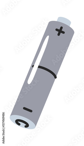 Plus minus polarity battery doodle