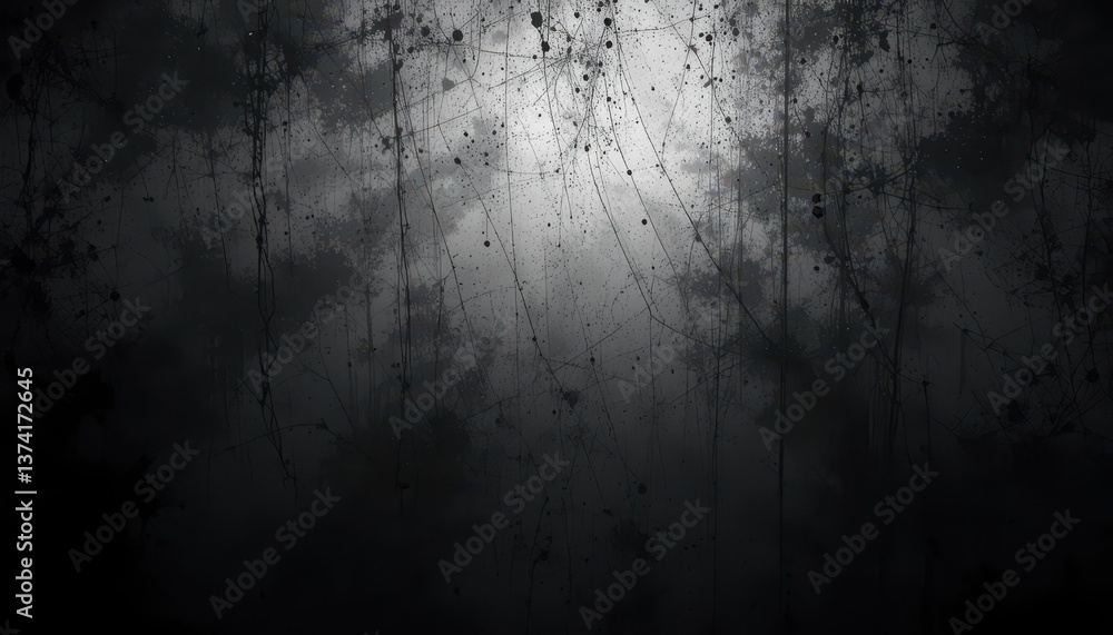 Mysterious forest landscape close-up Mysterious forest landscape close-up
