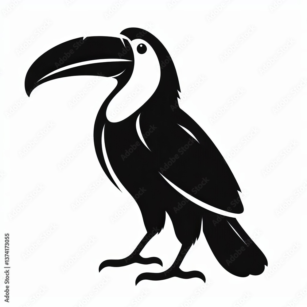 Fototapeta premium Silhouettes of the Wild Majestic Animal Outlines