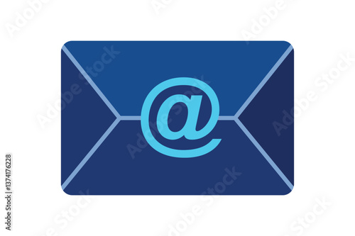Email Message Symbol with Envelope, email envelope icon, electronic mail symbol, envelope email vector, business mail illustration