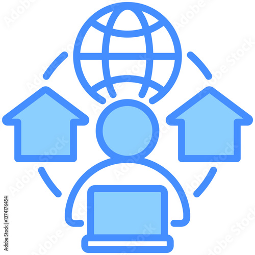 Remote Work Icon