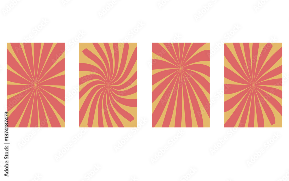 Obraz premium Groovy background set abstract background Vector abstract background groovy background a4 background vertical