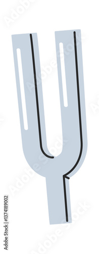 Tuning forks demonstrating sound vibrations