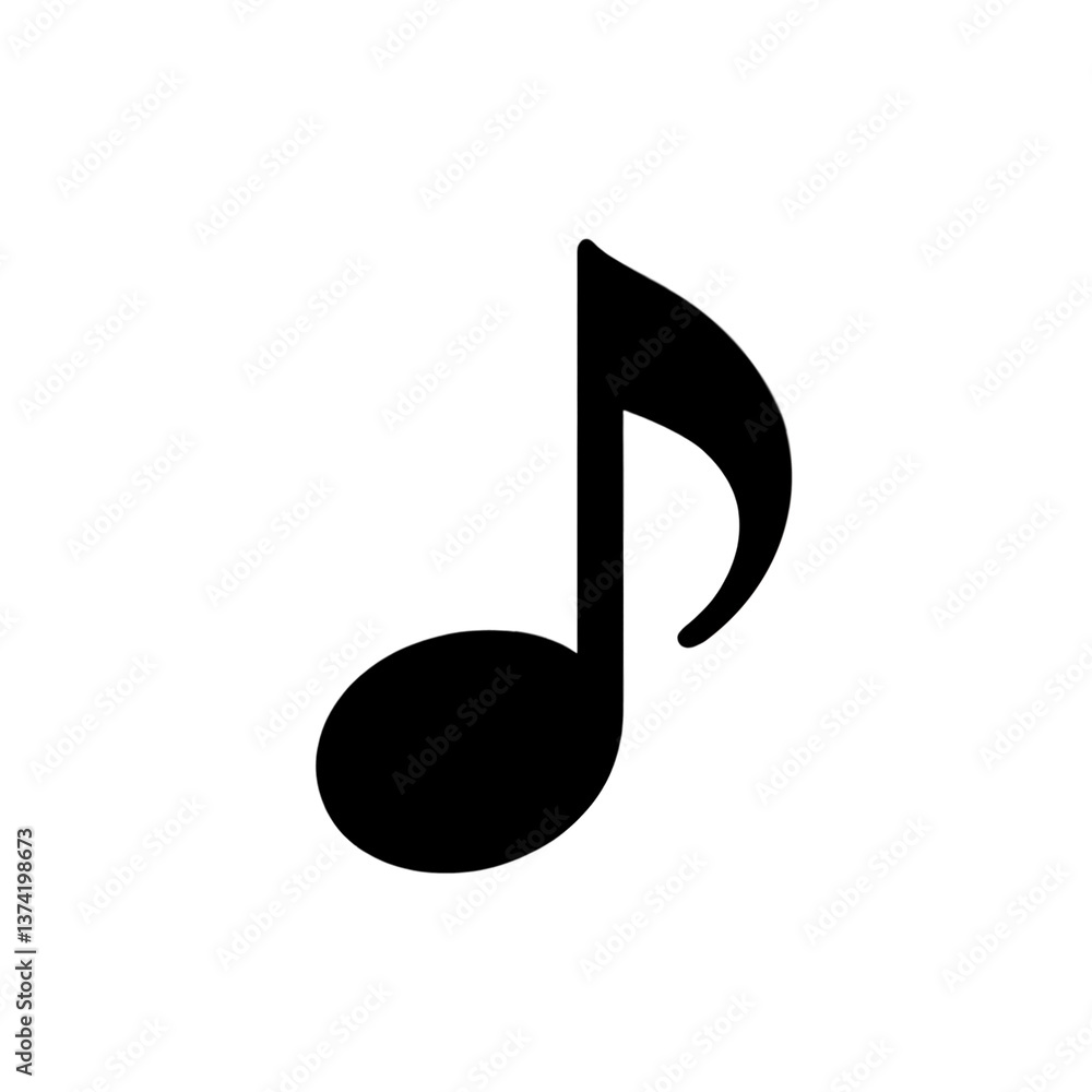 simple and elegant musical note icon, representing essence of music and creativity. This design can be used in various contexts, such as music apps, websites, or educational materials simple and elegant musical note icon, representing essence of music and creativity. This design can be used in various contexts, such as music apps, websites, or educational materials