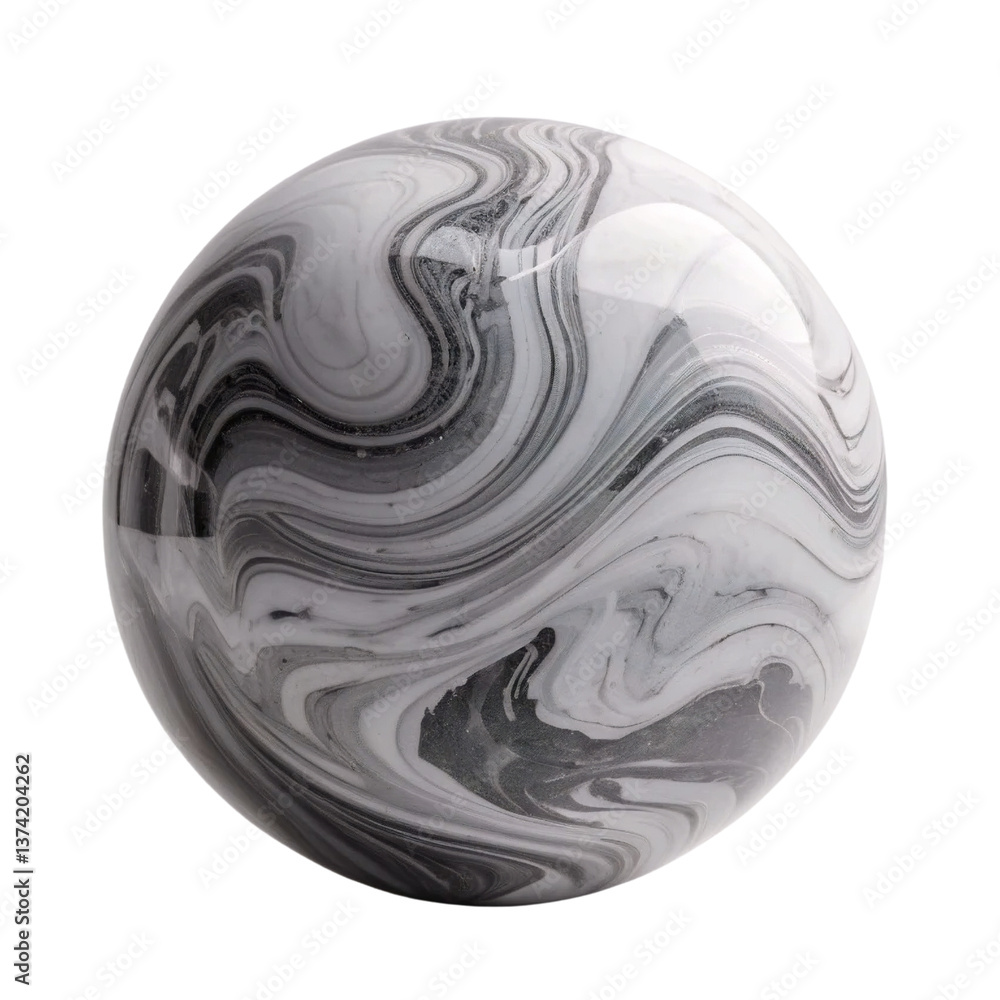 Obraz premium 3d rendered illustration of a marble sphere