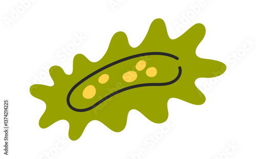 Bacteria hand-drawn doodle microbiology science