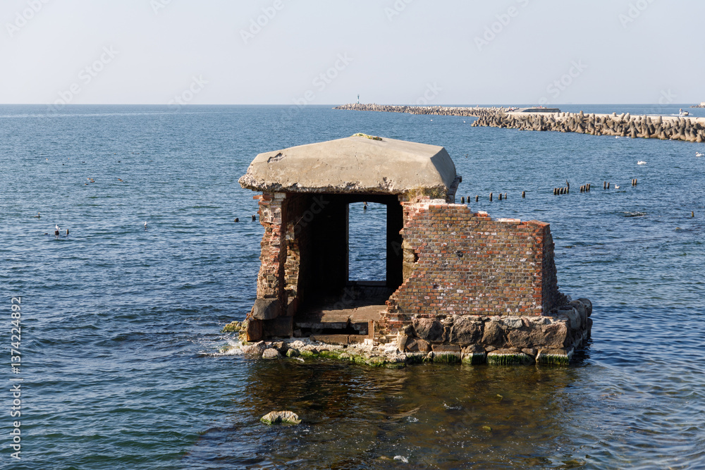 Ruins of the Fort West on the Vistula Spit