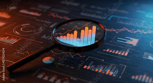 Auditoría empresarial gestión financiera de acciones en estrategia de análisis de datos con marketing contable gráfico o concepto de beneficio de investigación de inversión económica de gráfico de inf